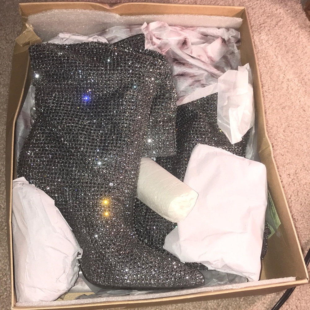 Layzer slouchy rhinestone boots